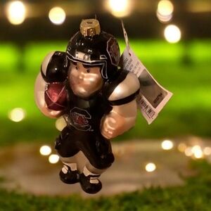 Collegiate Licensed 🏈 Football Ornament black silver NWT  A25037964
